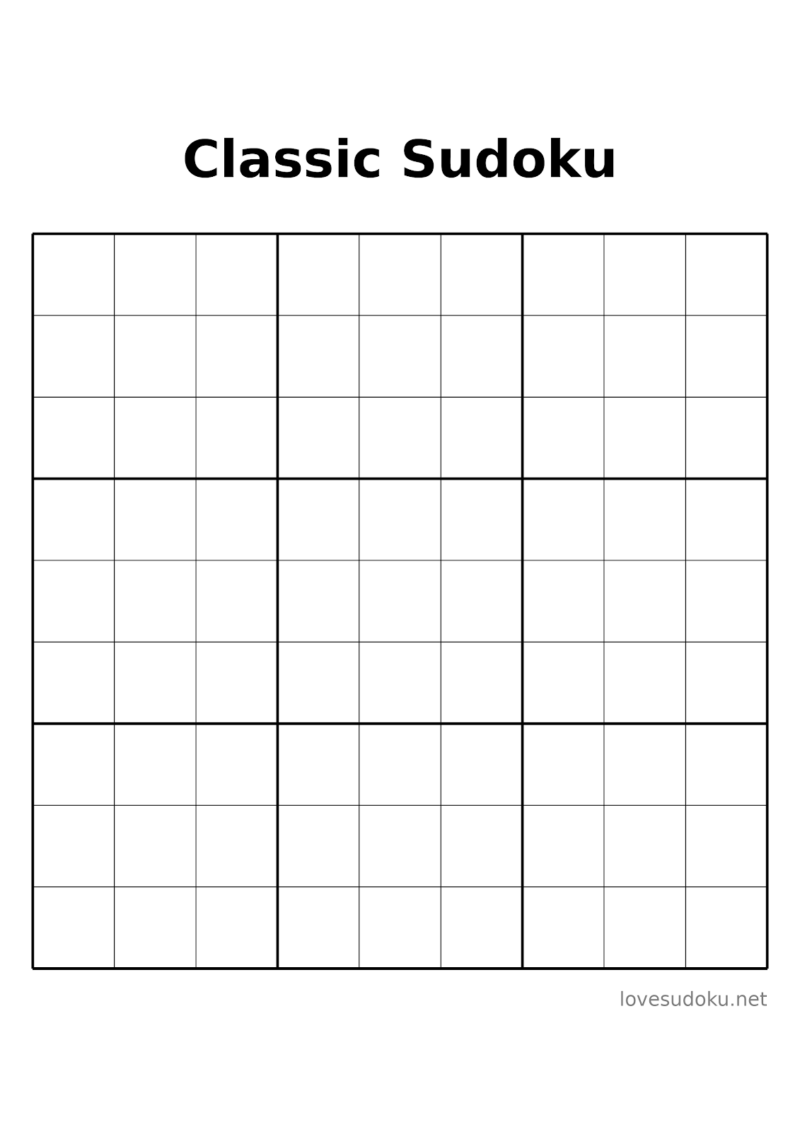 print free sudoku puzzles